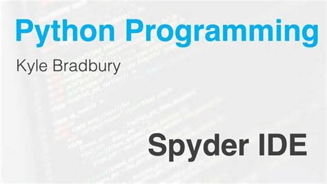 Introduction to the Spyder IDE for Python - EroFound