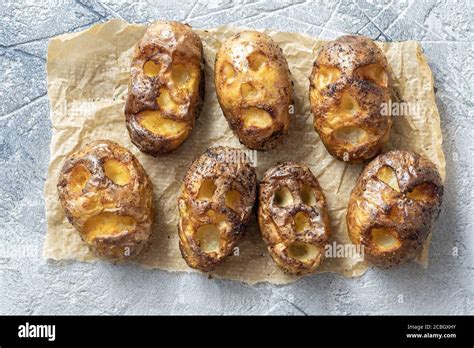 scary potato heads for Halloween Stock Photo - Alamy