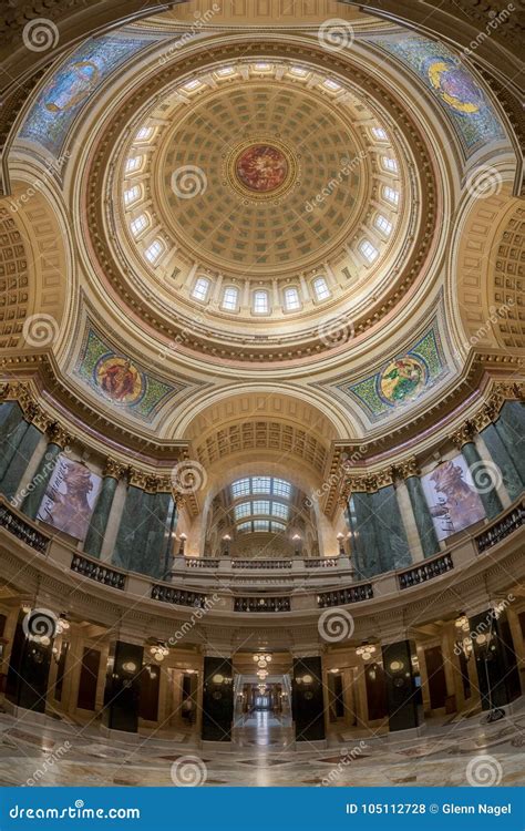 Wisconsin State Capitol Rotunda and Inner Dome Editorial Stock Photo ...