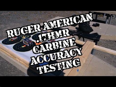 RUGER AMERICAN .17 HMR ACCURACY TESTING - YouTube