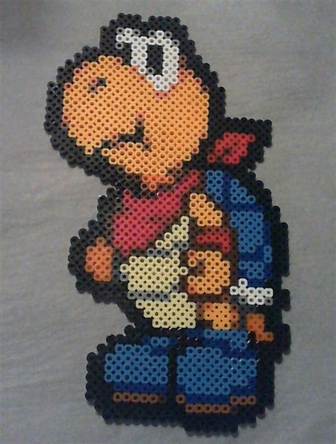 Kooper (Paper Mario) | Nerdy perler beads, Perler bead art, Perler beads designs