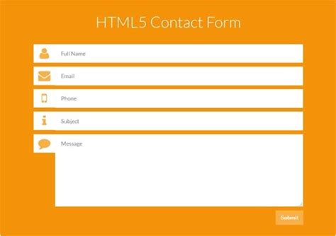 Css Email form Template 25 Best Free Css HTML Contact form Templates Tutorials | williamson-ga.us