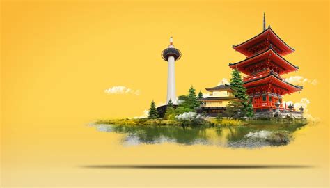 Premium PSD | Travel Japan Land of the Rising Sun