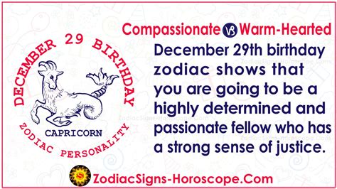 December 29 Zodiac (Capricorn) Horoscope Birthday Personality and Lucky ...