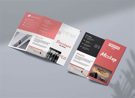 Free Shadow Tri-Fold Brochure Mockup PSD - Good Mockups