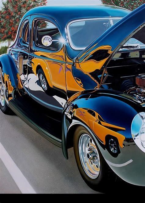 Hyper-realistic car paintings by Cheryl Kelley xaxor.com | Car painting ...