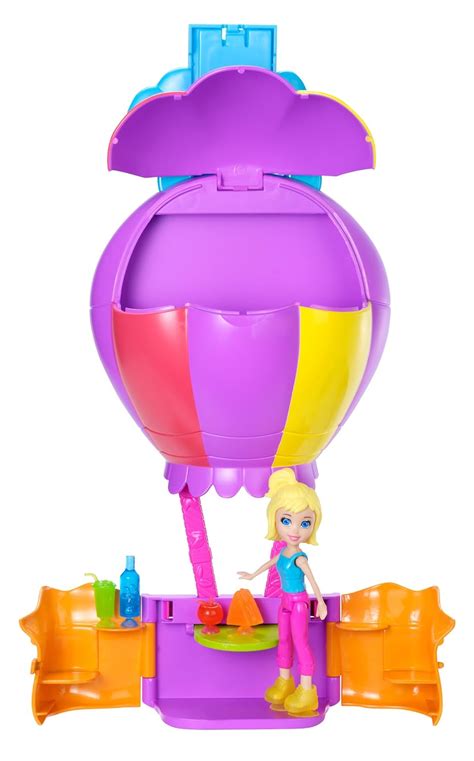 Amazon.com: Polly Pocket Wall Party Balloon Ride Playset: Toys & Games