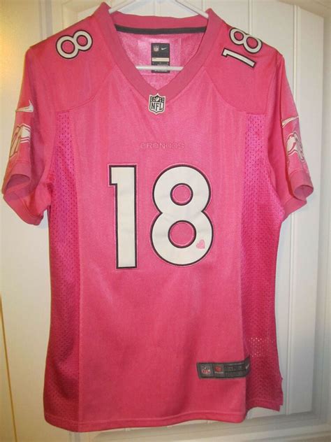 Peyton Manning - Denver Broncos PINK Football Jersey - Nike Women's ...