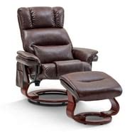 Mcombo Recliner with Ottoman Reclining Chair with Vibration Massage and ...