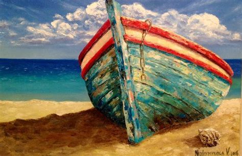 Wall art large boat Red sailboats on canvas Seascape Large size ...