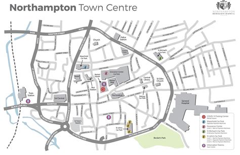 Map of Northampton