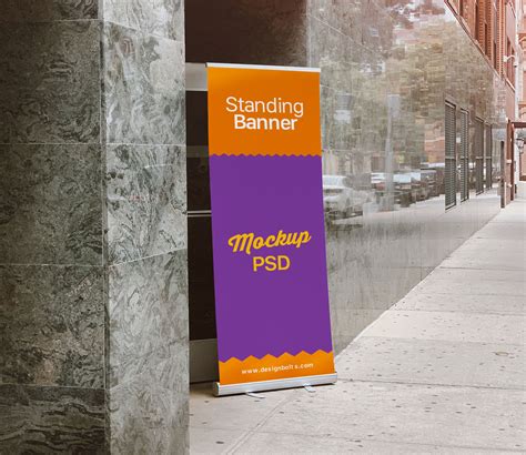 Standing Banner PSD Mockup Download for Free | DesignHooks