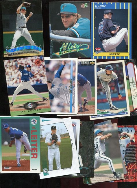 AL LEITER YANKEES / MARLINS / BLUE JAYS / MET 30 DIFFERENT MLB BASEBALL CARD LOT | eBay