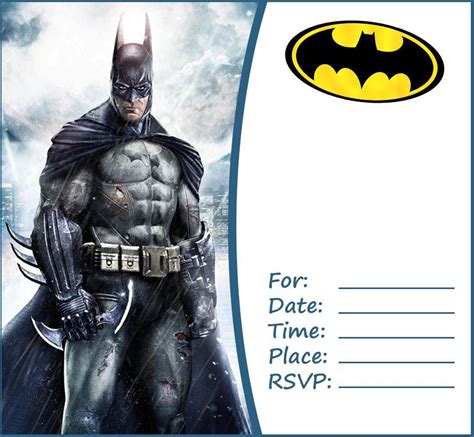 Free Batman Party Invitation Template | Batman invitations, Batman birthday, Free printable ...