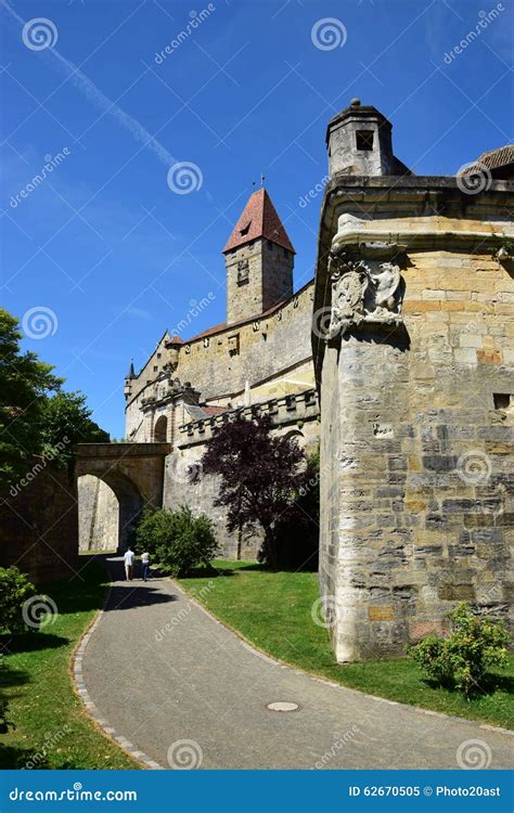 View of the VESTE COBURG CASTLE in Coburg, Germany Editorial Image - Image of franconia, region ...