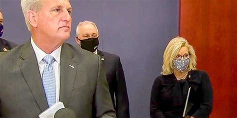 WATCH: Liz Cheney and Kevin McCarthy trapped in awkward silence after ...