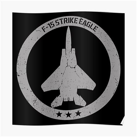 "F-15 Strike Eagle multirole fighter aircraft" Poster for Sale by ...