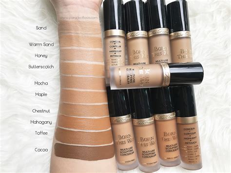 Born This Way Super Coverage Concealer by Too Faced - Review & Swatches - Mademoiselle O'Lantern