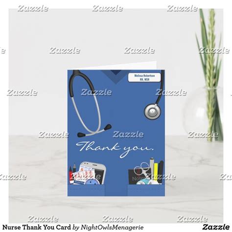 Nurse Thank You Card | Zazzle | Nurse, Thank you nurses, Thank you cards