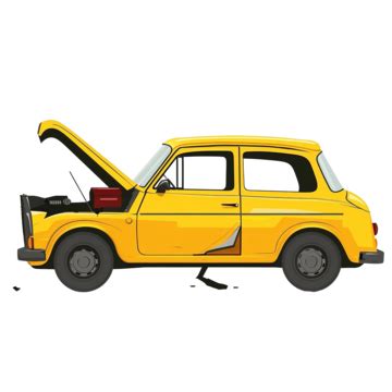 Yellow Car, Vector, Flat, Car PNG and Vector with Transparent Background for Free Download