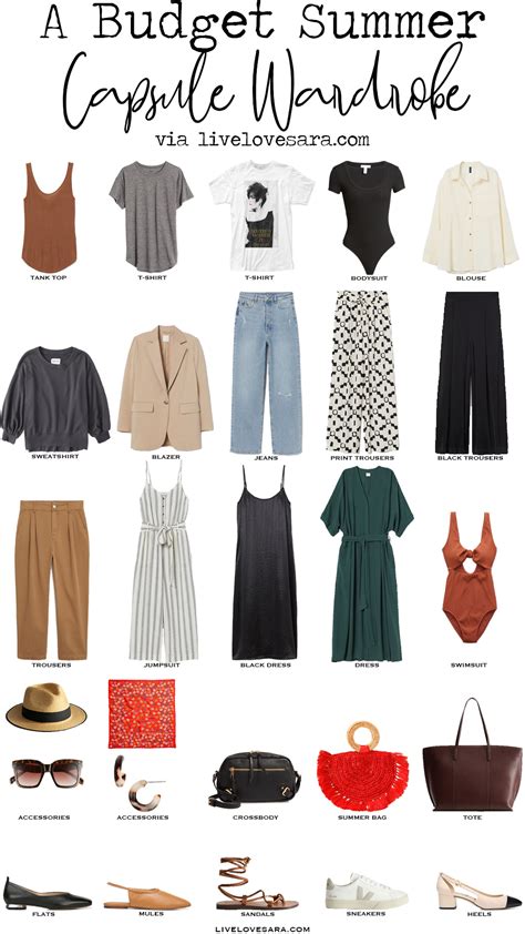 How to Build a Summer Capsule Wardrobe on a Budget - livelovesara