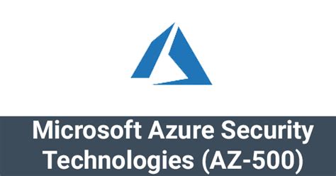 Azure Security Technologies Certification | Training | Course ...