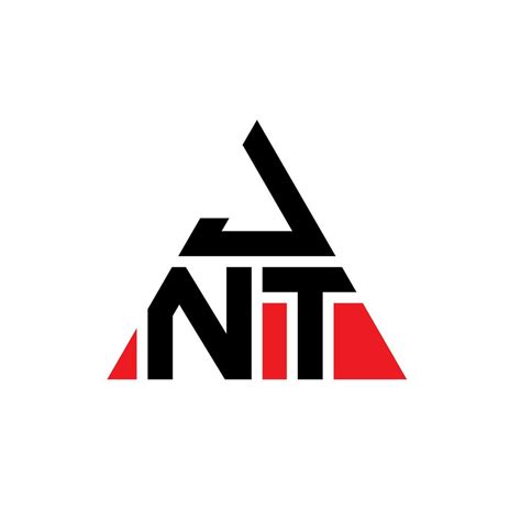 JNT triangle letter logo design with triangle shape. JNT triangle logo design monogram. JNT ...