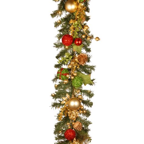 National Tree Company 72" Decorated Christmas Garland with Battery Operated LED Lights - Walmart ...