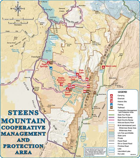 Steens Mountain Map in Burns, Oregon | A selection of BLM Ma… | Flickr