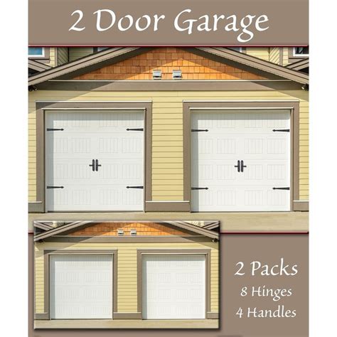 Premium Carriage House Magnetic Garage Door Hinges with Lever, Black, 6 pc Set - Overstock ...