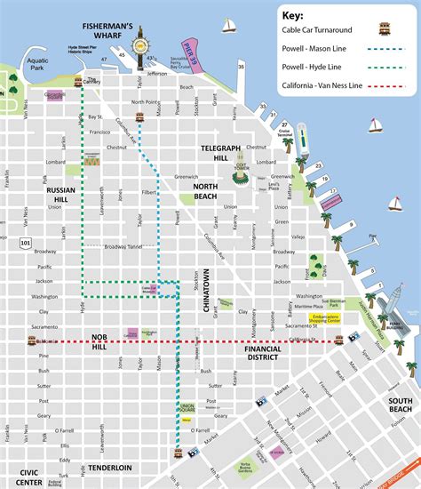 Printable San Francisco Cable Car Map - Printable Word Searches