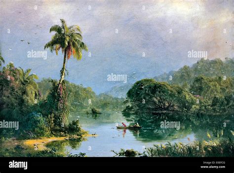 Tropical Landscape ca. 1855 Frederic Edwin Church 1826-1900 American ...