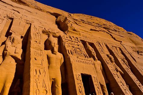 Hieroglyphics, The Temple of Hathor and Nefertari, Abu Simbel ...