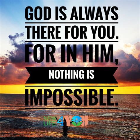 NOTHING IS IMPOSSIBLE WITH GOD - newlife4you