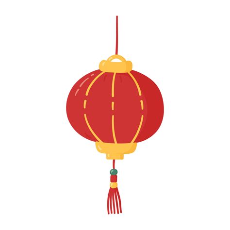 Chinese New Year round hanging lantern. CNY celebrations element in ...