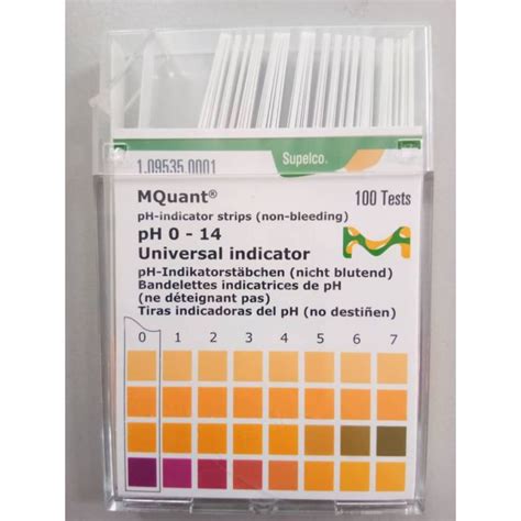 Merck pH-indicator strips, pH paper (non- bleeding) pH 0 - 14 Universal Indicator | Lazada