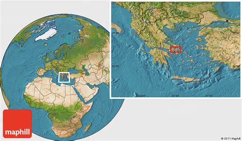 Satellite Location Map of Vílla Embiríkou