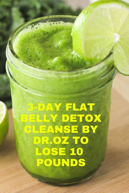 3 Day Flat Belly Detox By Doctor 0z To Lose 10 Pounds | HelloHealthyBlg.