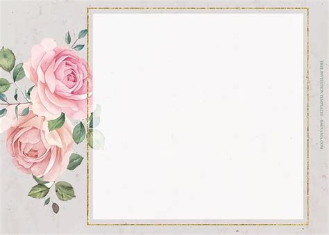 Download 7+ Into The Rose Garden Floral Wedding Invitation Templates #free #freeinvitation2019 # ...