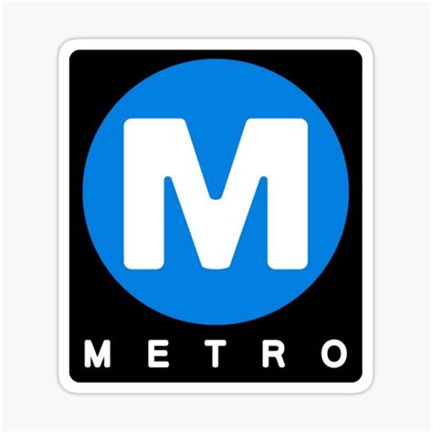 "Vintage Los Angeles Metro Logo (Blue)" Sticker for Sale by LeonTransit | Redbubble