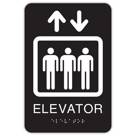 Elevator Sign, Rounded Corners - Identity Group