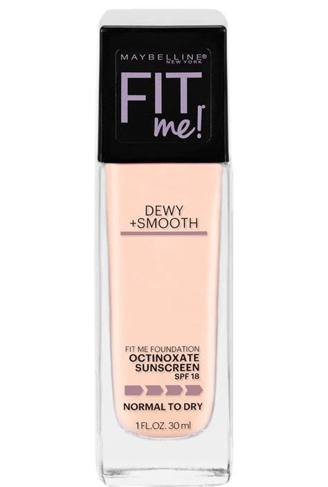 Fit Me! Dewy & Smooth Foundation, Foundation for Dry Skin by Maybelline ...