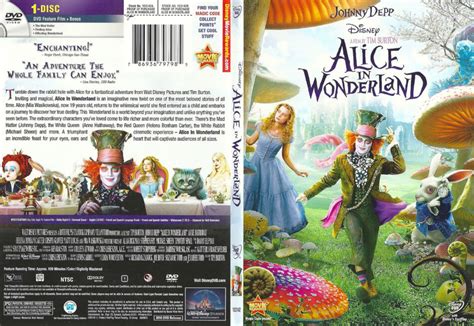 Alice in Wonderland (2010) R1 SLIM DVD COVER - DVDcover.Com