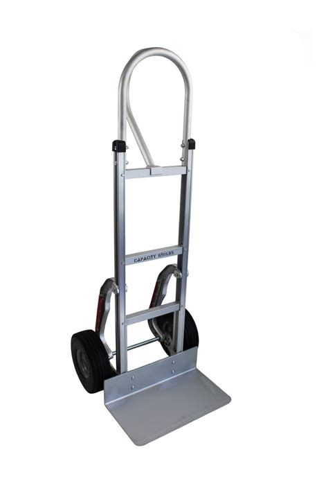 Heavy Duty Aluminum Hand Truck- WITH 10" SOLID WHEEL - CTS Cargo Tie-Down Specialty