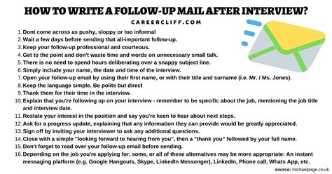 Follow up email Subject Lines Examples for Reconnecting - Career Cliff