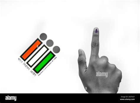 Indian Voter Hand with voting sign and ink pointing vote for India ...