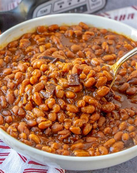 Slow Cooker Boston Baked Beans Recipe • Food, Folks and Fun