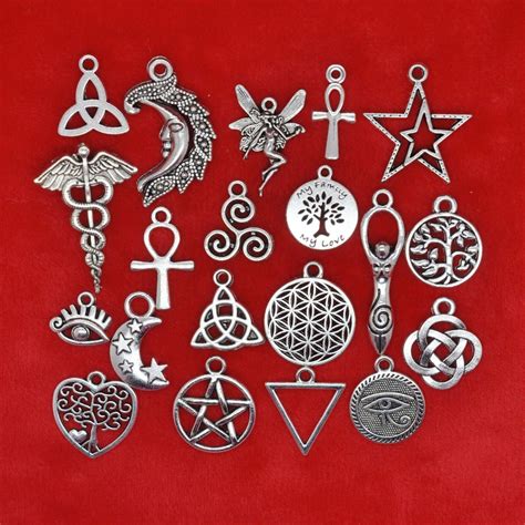 Tibetan Silver Pagan Symbols Wiccan Wicca Celtic Witchcraft Charms Pendants | eBay