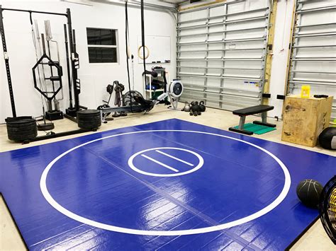 14' x 14' x 1 3/8" Roll Up Wrestling Mat | AK Athletic Equipment