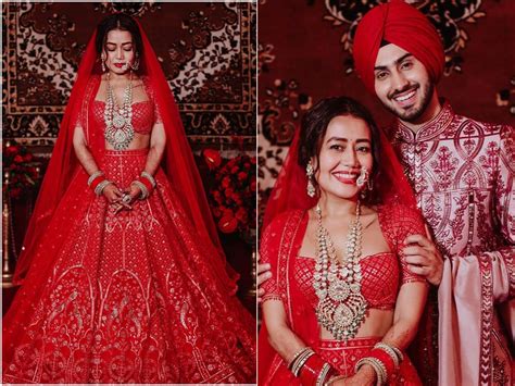 Singer Neha Kakkar looked drop-dead gorgeous in her wedding outfits ...